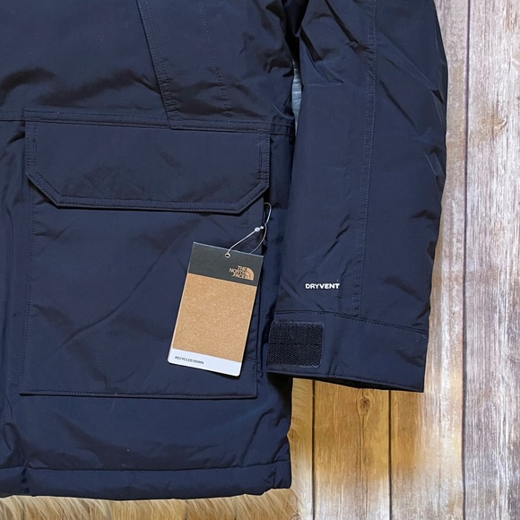 The North Face Men’s McMurdo Waterproof Parka In Summit Navy - Picture 4 of 10